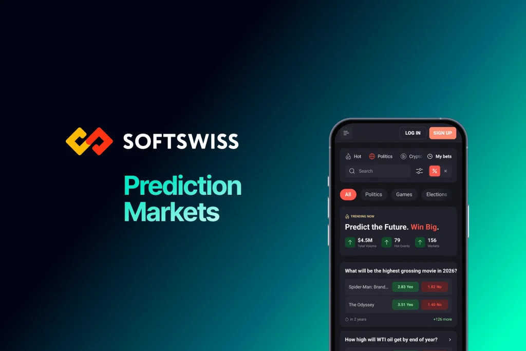SOFTSWISS lança Prediction Markets com odds fixas para operadores
